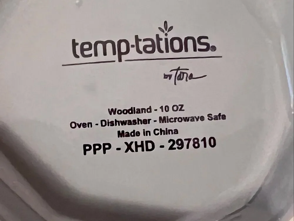 Temp-tations Gray Woodland Nesting Pedestal  Bowl Set of 4